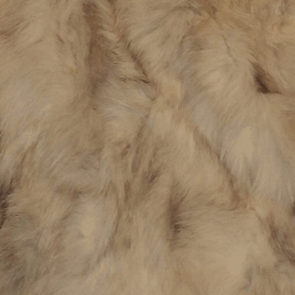 Blue fox fur vest